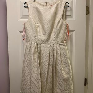 Monique Lhuillier cream dress size 8